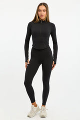 Black Active Jacket Long Sleeve