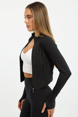 Black Active Jacket Long Sleeve
