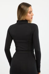 Black Active Jacket Long Sleeve