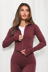 Red Active Jacket Long Sleeve
