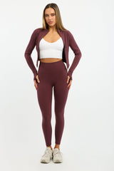 Red Active Jacket Long Sleeve