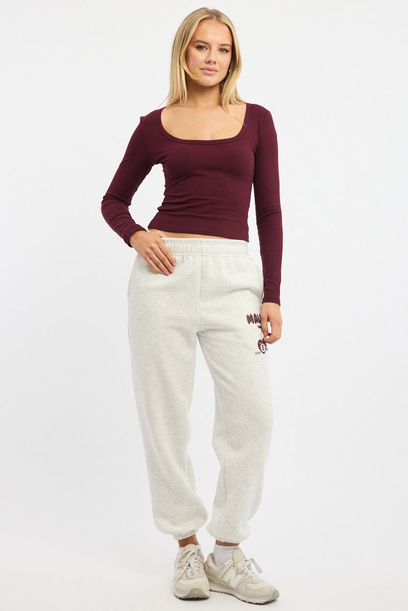 Grey Track Pants Jogger