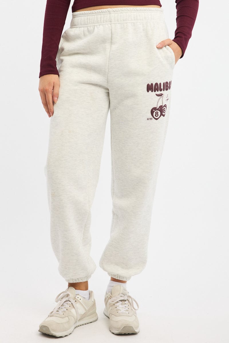 Grey Track Pants Jogger