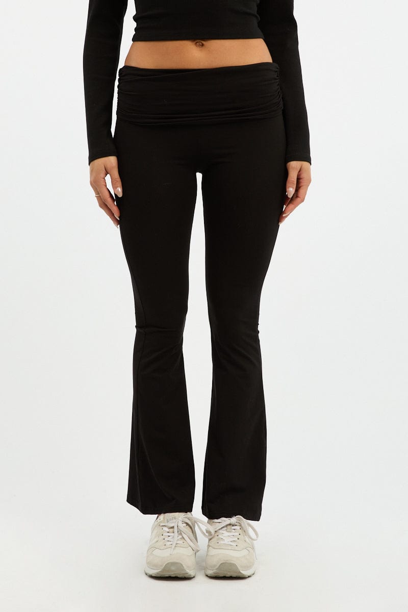 Black Flare Leg Pants