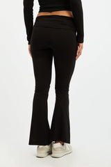 Black Flare Leg Pants