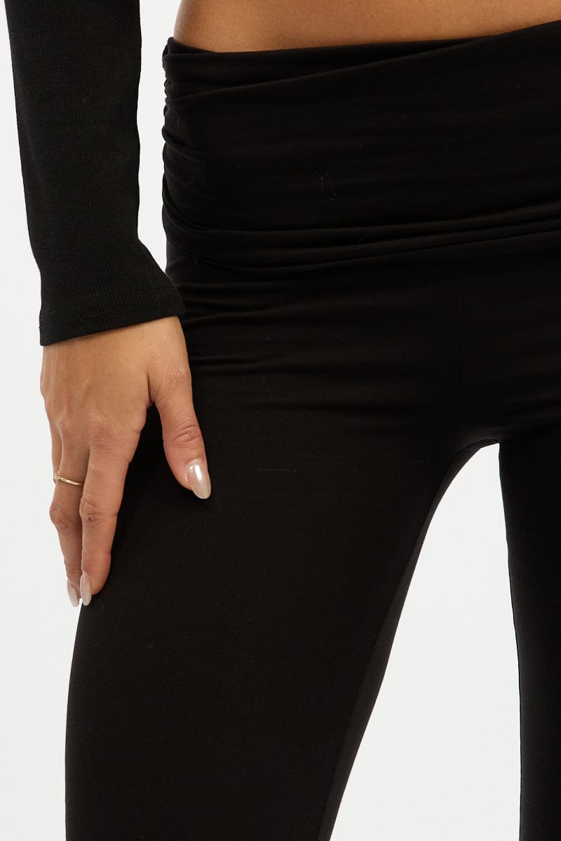 Black Flare Leg Pants