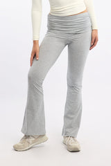 Grey Flare Leg Pants