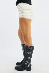White Micro Shorts Lace