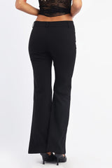 Black Flare Leg Pants