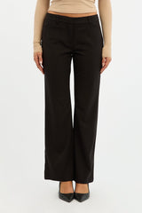 Black Work Pants Straight Fit