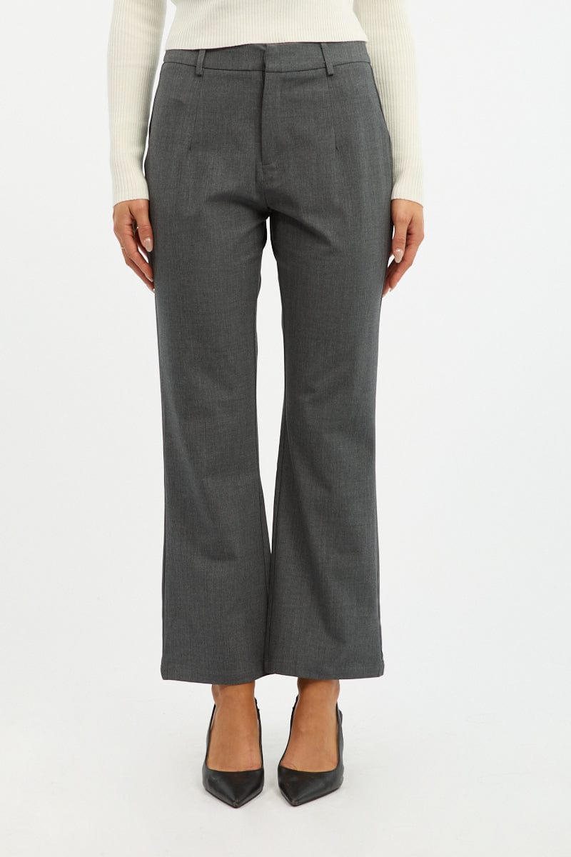 Grey Cropped Pants