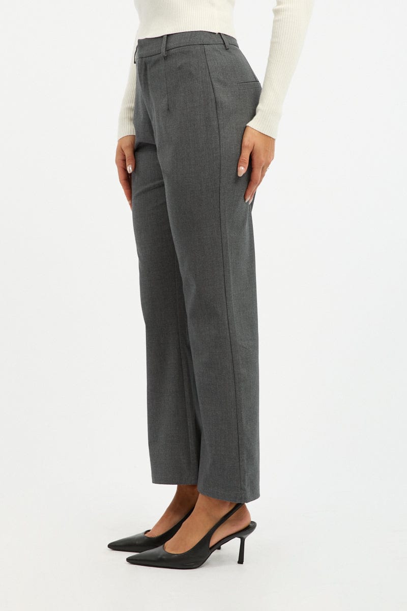 Grey Cropped Pants