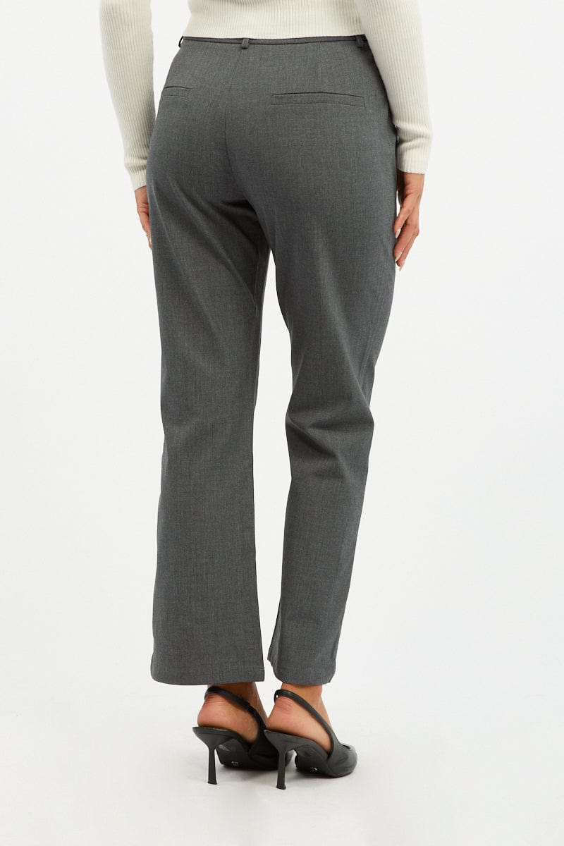Grey Cropped Pants