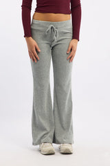 Grey Flare Leg Pants