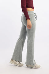 Grey Flare Leg Pants