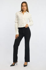 Black Workwear Pant Mid Rise