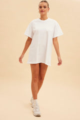 White Jamie Oversized T-Shirt Dress