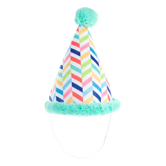 barkday party hat and toy - blue