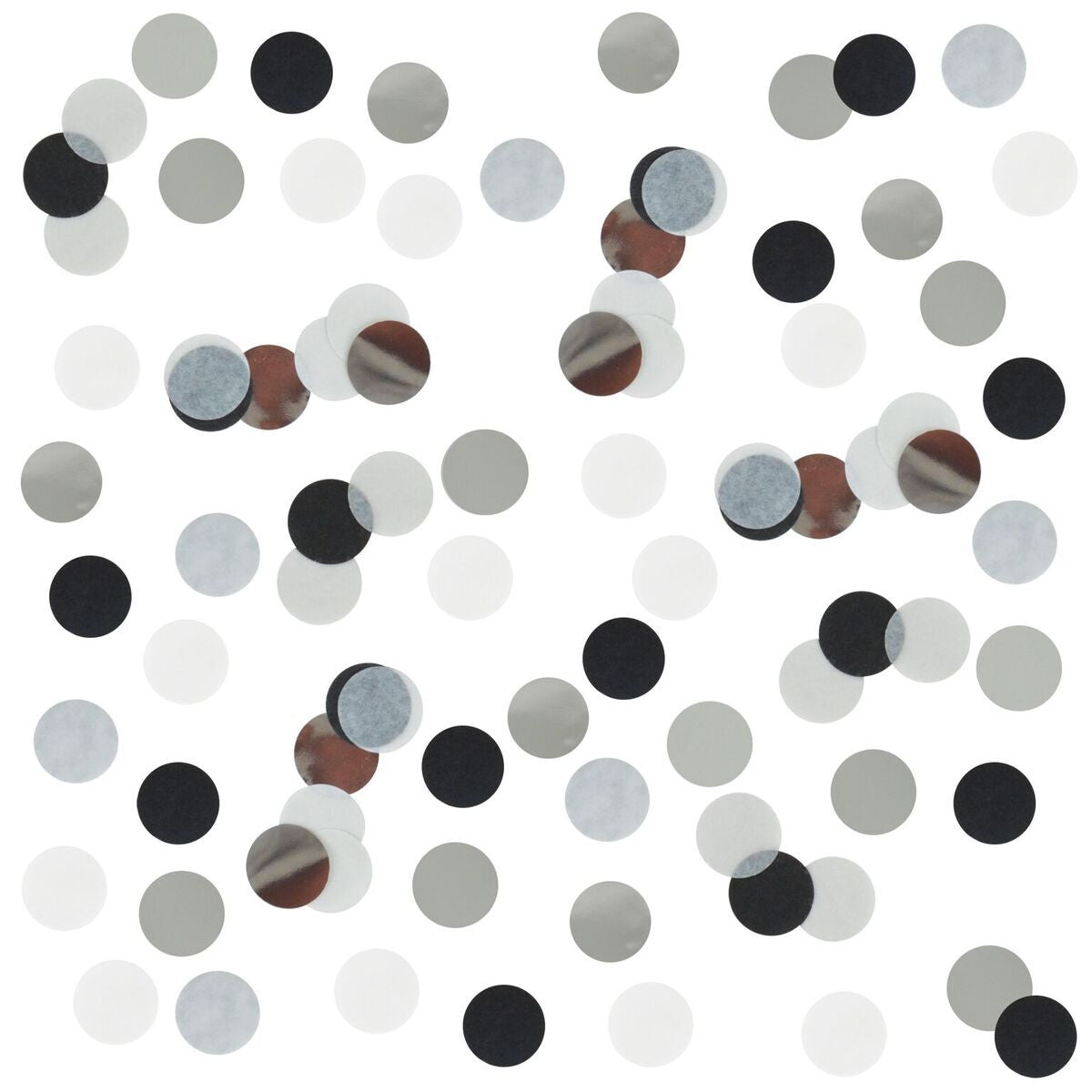 Tissue & Foil Confetti - Black