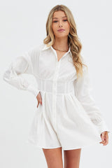White Shirts Dress Long Sleeve Poplin
