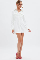 White Shirt Dress Long Sleeve
