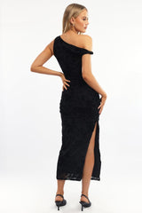 Black Bodycon Dress Burnout