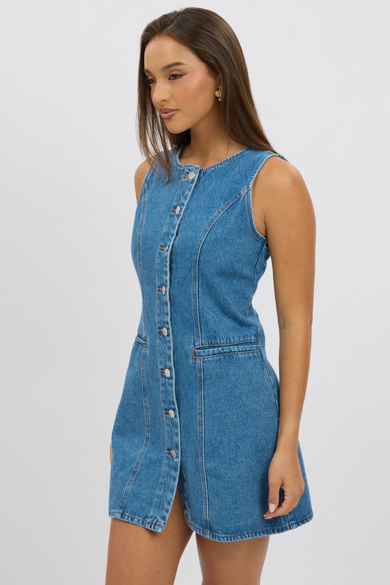 Denim Bodycon Dress Mini