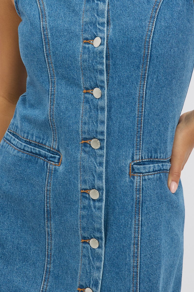 Denim Bodycon Dress Mini