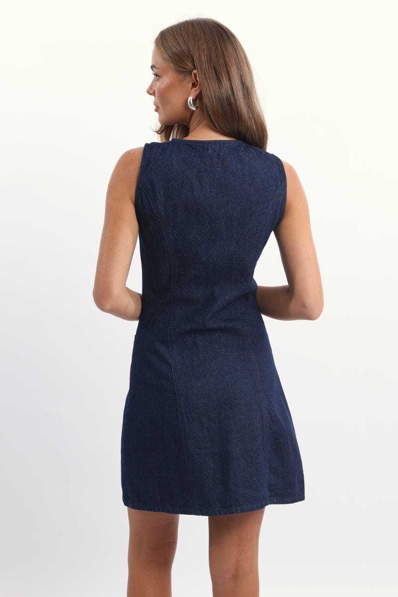 Denim Bodycon Dress Mini