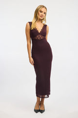 Red Bodycon Dress Sleeveless Mesh