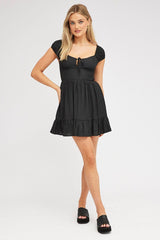 Black Fit And Flare Dress Mini