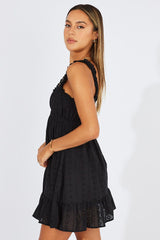 Black Fit And Flare Dress Lace