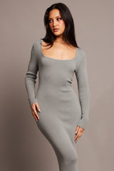 Green Knit Dress Long Sleeve