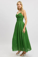Green Maxi Dress Strappy