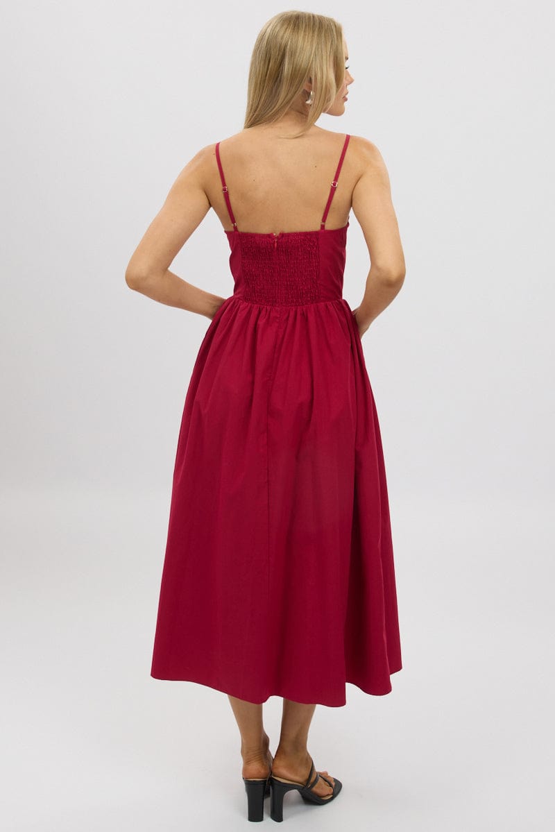 Red Maxi Dress Singlet