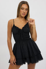 Black Fit And Flare Dress Mini