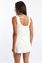 White Mini Dress Sleeveless