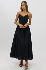 Black Maxi Dress V-Neck
