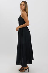 Black Maxi Dress V-Neck