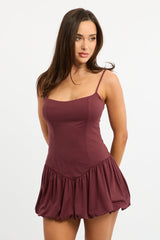 Red Bubble Mini Dress Supersoft