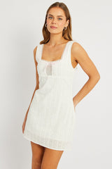 White Mini Dress Sleeveless