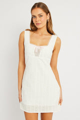 White Mini Dress Sleeveless