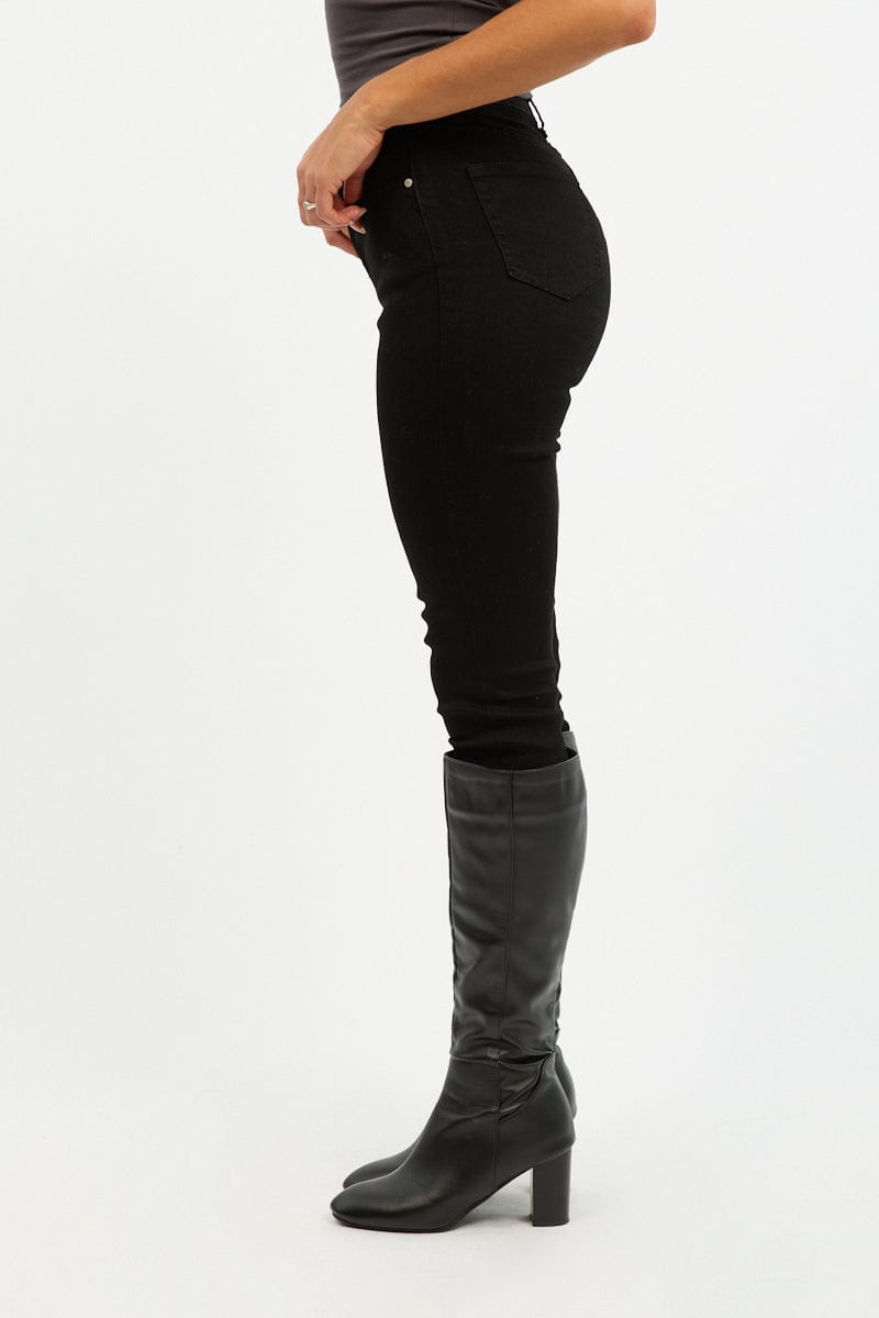 Black Skinny Jeans High Rise