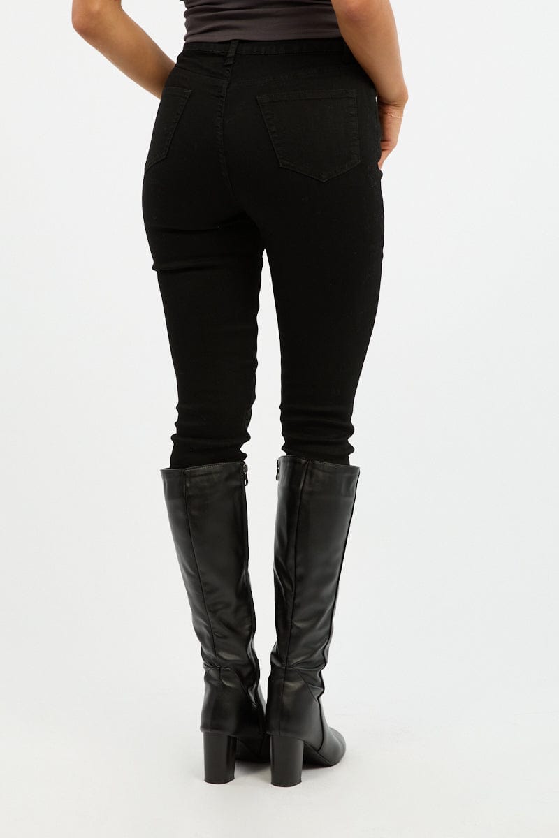 Black Skinny Jeans High Rise