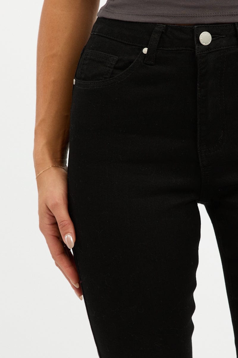 Black Skinny Jeans High Rise