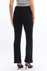 Black Straight Denim Jeans
