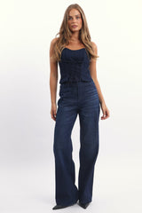 Denim Baggy Wide Leg Jeans