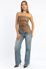 Denim Straight Jeans High Rise