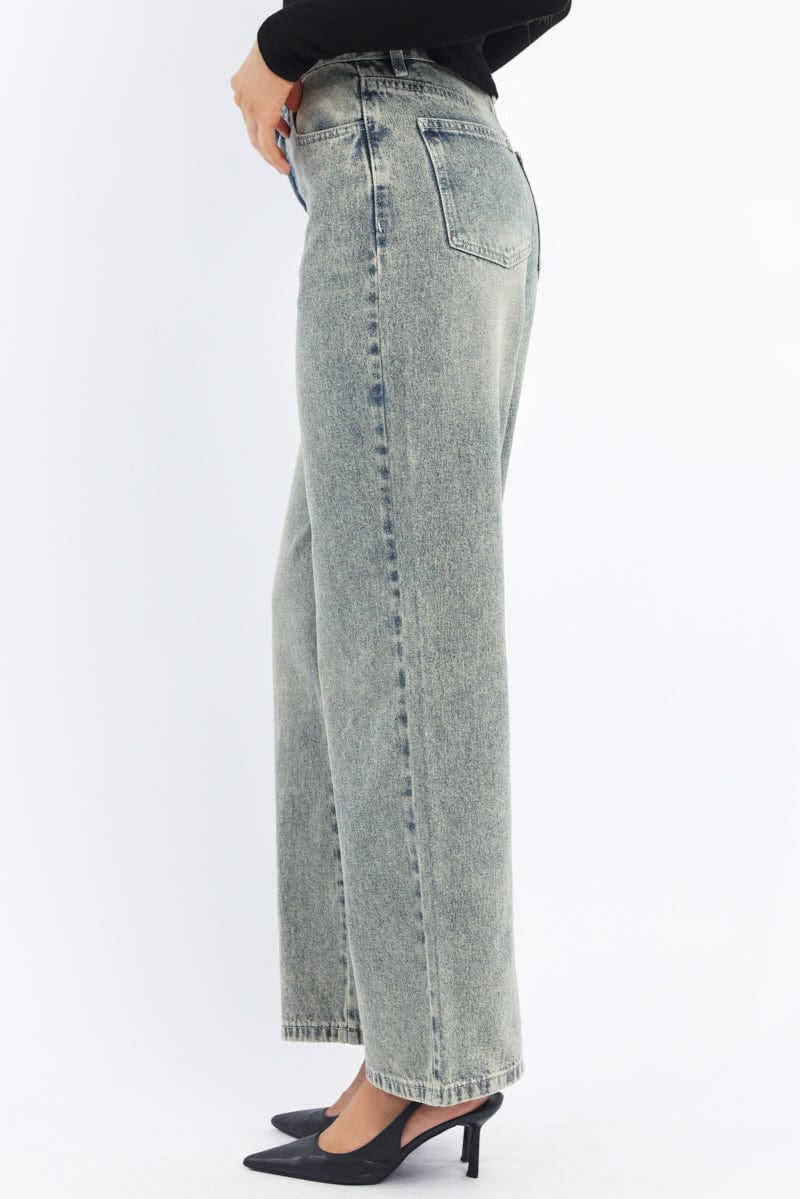 Denim Baggy Jeans Low Rise