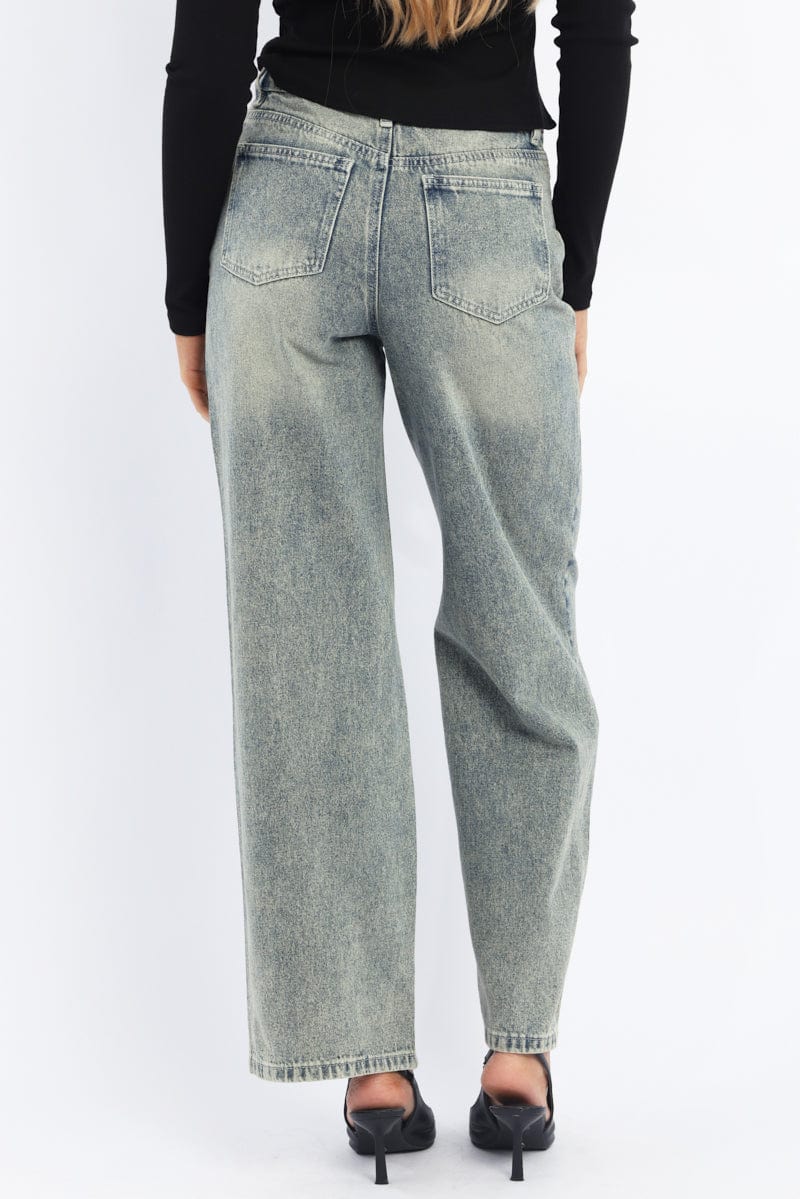 Denim Baggy Jeans Low Rise
